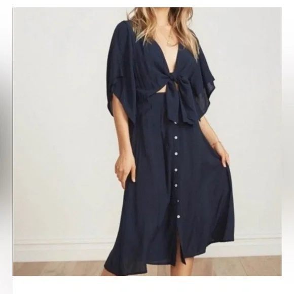 faithfull the brand massimo midi dress